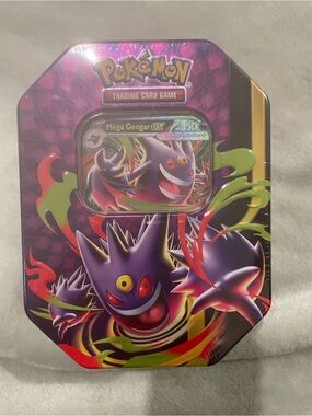 Pokemon Mega Gengar Tin - Purple Green Red Black Gold